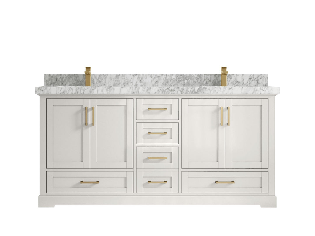 Boston 72 in. W x 22 in. D Double Sink Bathroom Vanity - Willow Bath and Vanity