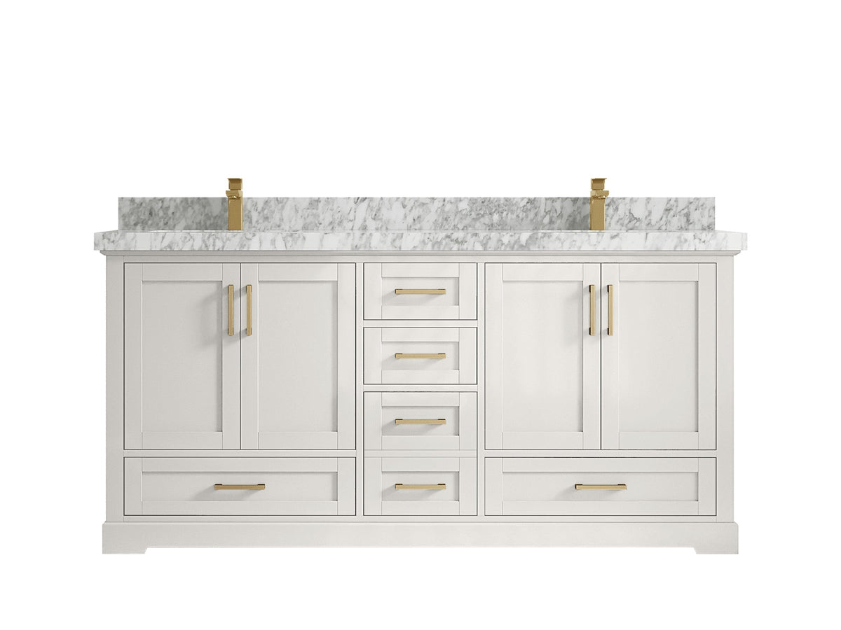 Boston 72 in. W x 22 in. D Double Sink Bathroom Vanity - Willow Bath and Vanity