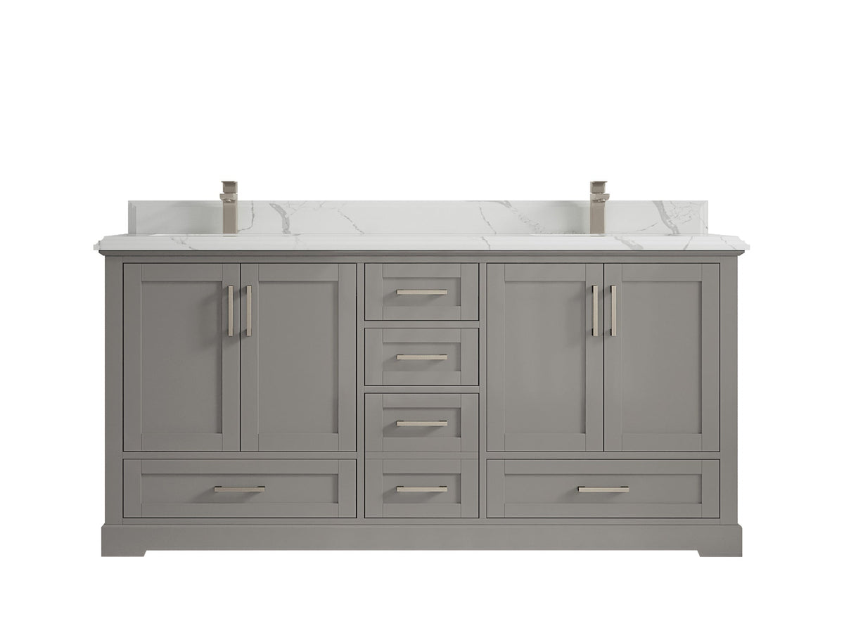 Boston 72 in. W x 22 in. D Double Sink Bathroom Vanity - Willow Bath and Vanity