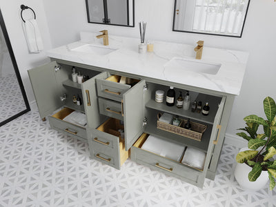 Boston 72 in. W x 22 in. D Double Sink Bathroom Vanity - Willow Bath and Vanity