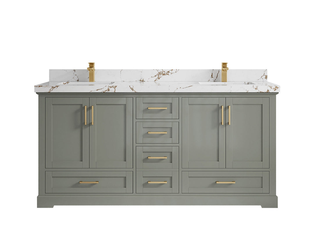 Boston 72 in. W x 22 in. D Double Sink Bathroom Vanity - Willow Bath and Vanity