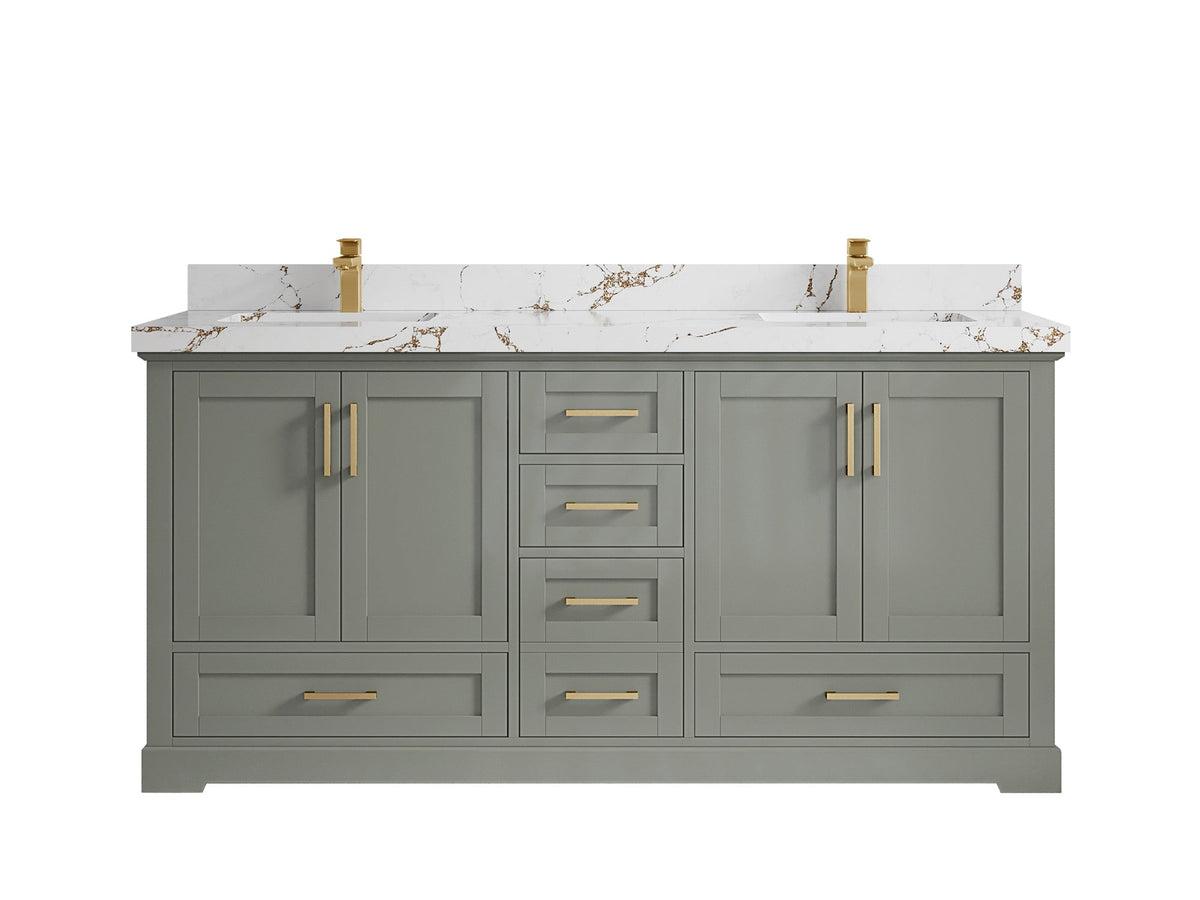 Boston 72 in. W x 22 in. D Double Sink Bathroom Vanity - Willow Bath and Vanity