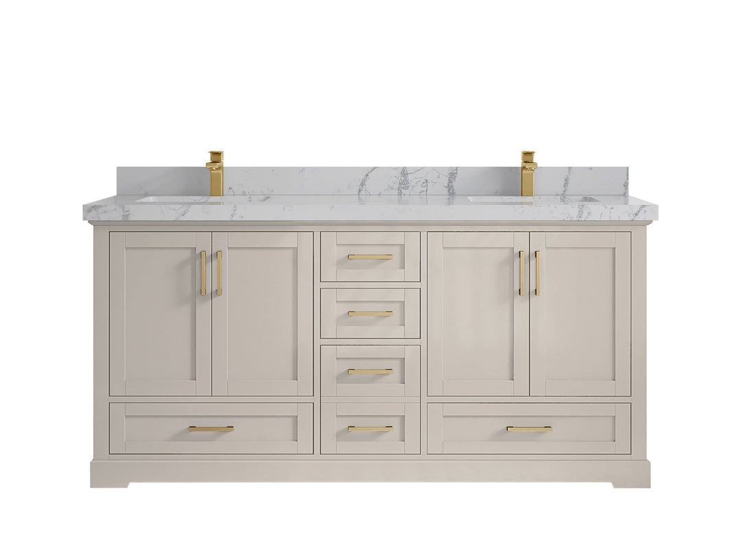 Boston 72 in. W x 22 in. D Double Sink Bathroom Vanity - Willow Bath and Vanity