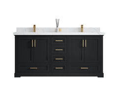 Boston 72 in. W x 22 in. D Double Sink Bathroom Vanity - photo 1