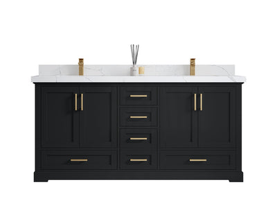Boston 72 in. W x 22 in. D Double Sink Bathroom Vanity - Willow Bath and Vanity