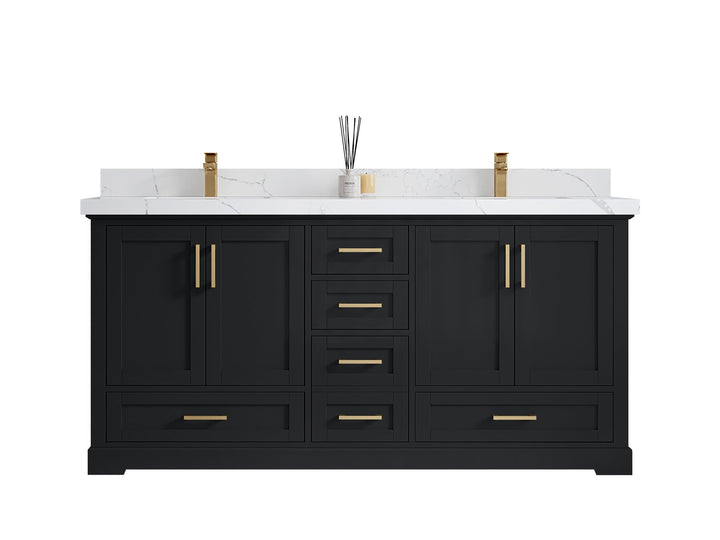 Boston 72 in. W x 22 in. D Double Sink Bathroom Vanity - photo 1