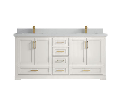 Boston 72 in. W x 22 in. D Double Sink Bathroom Vanity - Willow Bath and Vanity