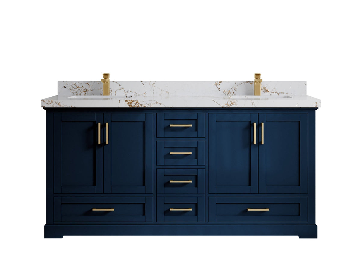 Boston 72 in. W x 22 in. D Double Sink Bathroom Vanity - Willow Bath and Vanity