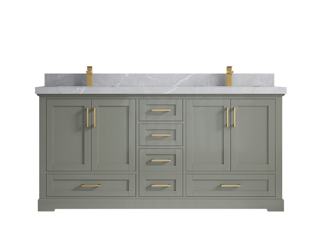 Boston 72 in. W x 22 in. D Double Sink Bathroom Vanity - Willow Bath and Vanity