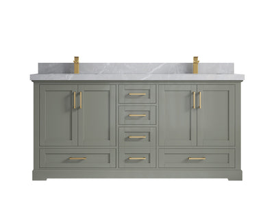 Boston 72 in. W x 22 in. D Double Sink Bathroom Vanity - Willow Bath and Vanity