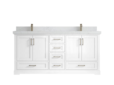 Boston 72 in. W x 22 in. D Double Sink Bathroom Vanity - Willow Bath and Vanity