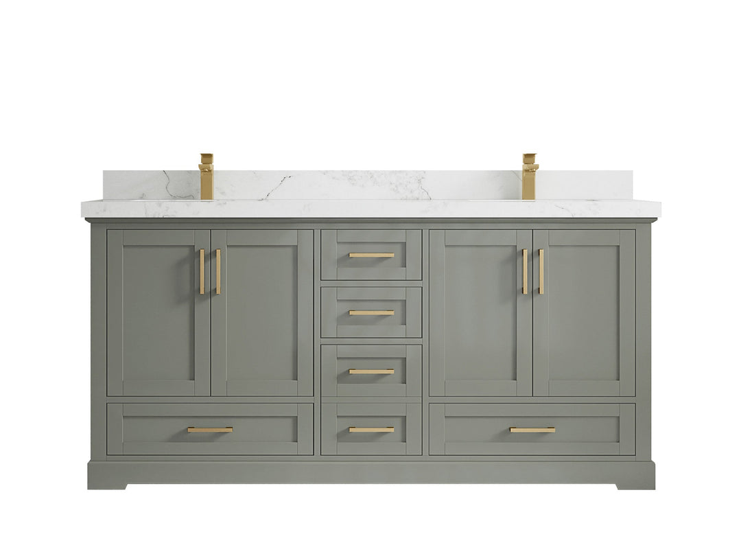 Boston 72 in. W x 22 in. D Double Sink Bathroom Vanity - Willow Bath and Vanity