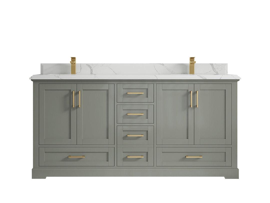 Boston 72 in. W x 22 in. D Double Sink Bathroom Vanity - Willow Bath and Vanity