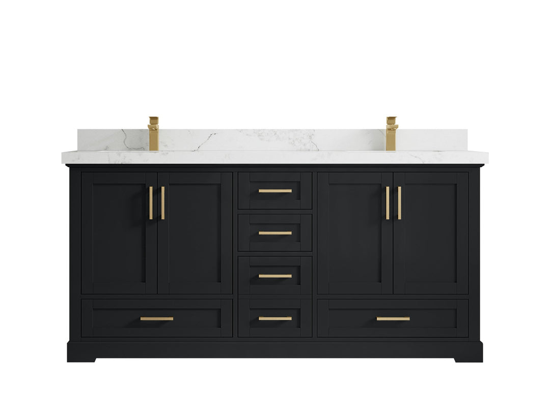 Boston 72 in. W x 22 in. D Double Sink Bathroom Vanity - Willow Bath and Vanity