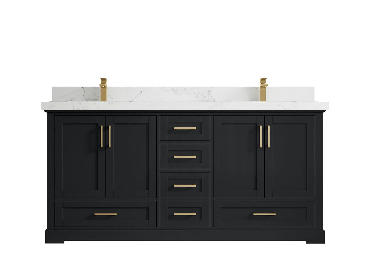 Boston 72 in. W x 22 in. D Double Sink Bathroom Vanity - Willow Bath and Vanity
