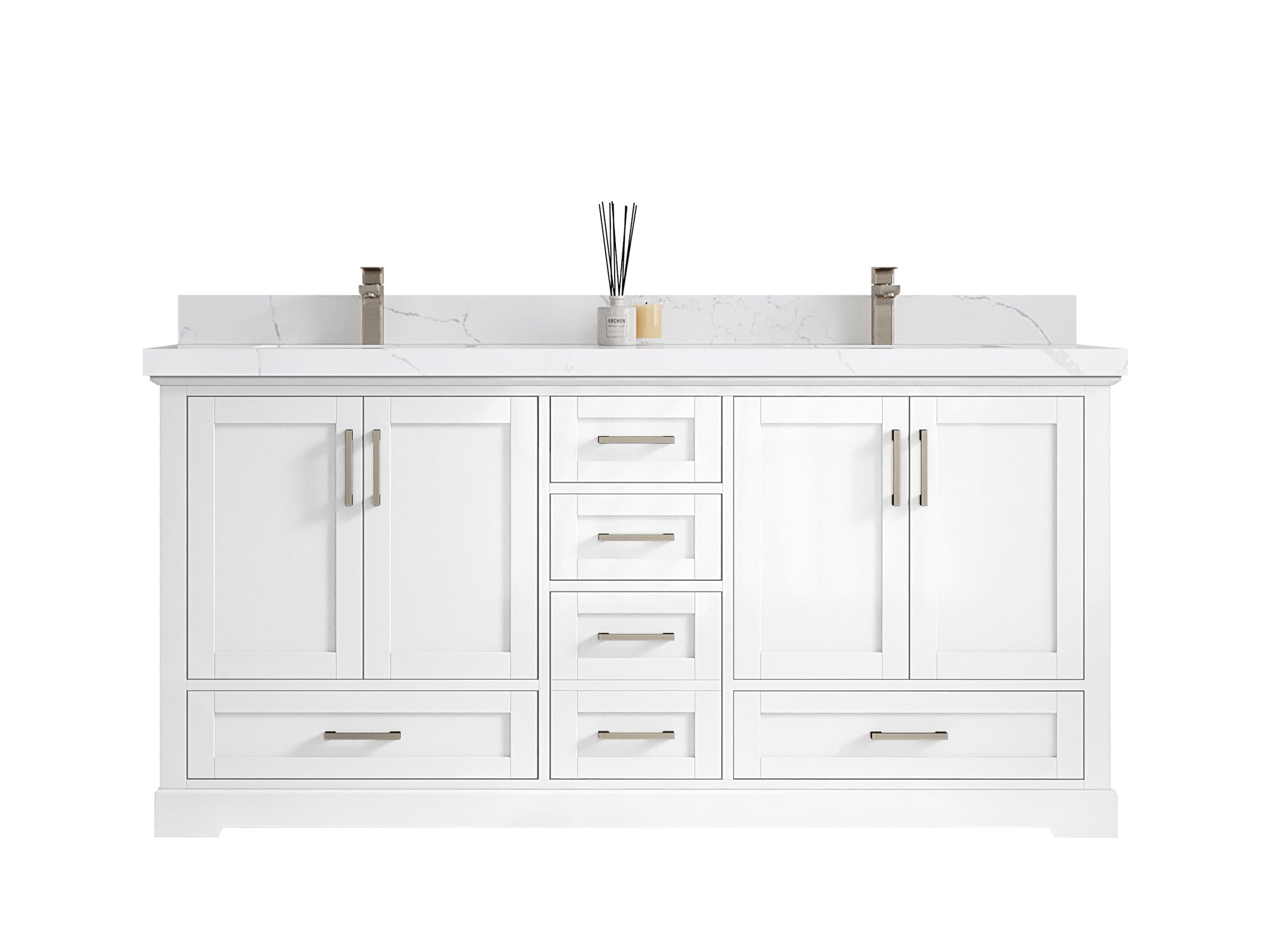 Boston 72 in. W x 22 in. D Double Sink Bathroom Vanity - Willow Bath and Vanity