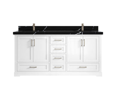 Boston 72 in. W x 22 in. D Double Sink Bathroom Vanity - Willow Bath and Vanity