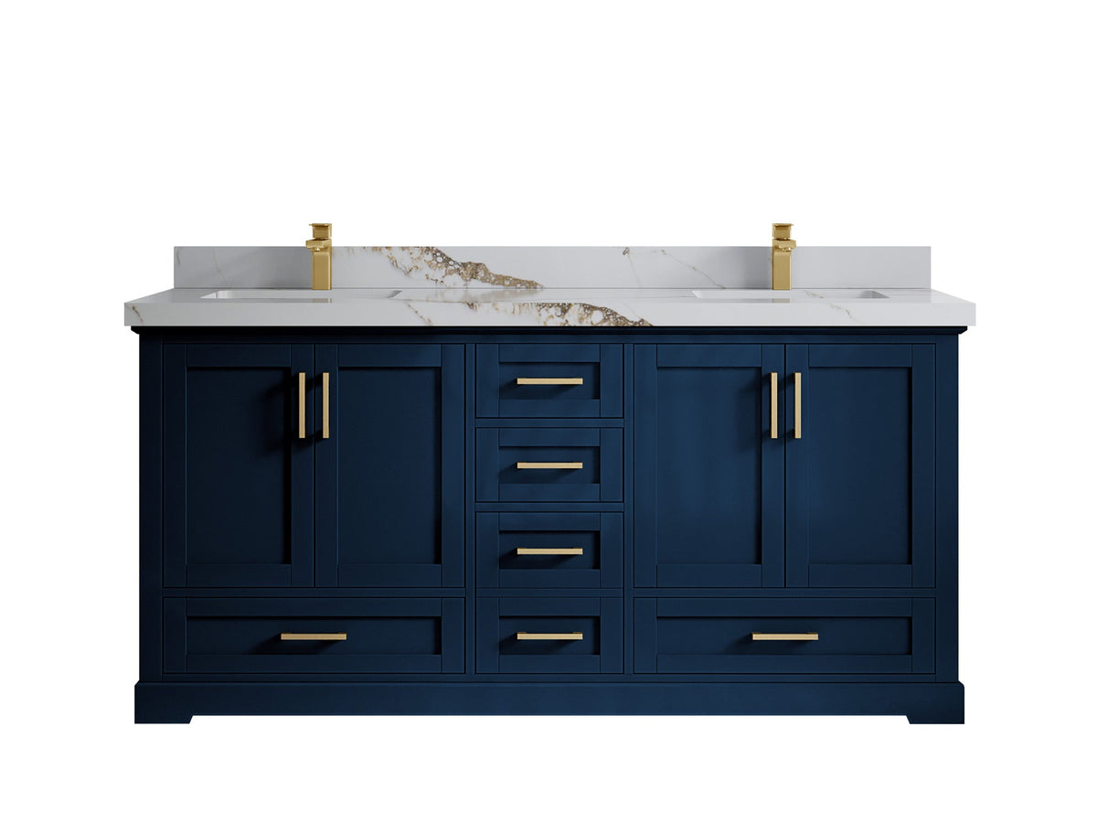 Boston 72 in. W x 22 in. D Double Sink Bathroom Vanity - Willow Bath and Vanity