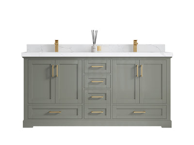 Boston 72 in. W x 22 in. D Double Sink Bathroom Vanity - Willow Bath and Vanity