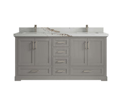 Boston 72 in. W x 22 in. D Double Sink Bathroom Vanity - photo 20