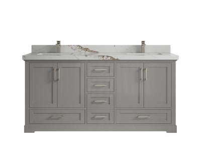 Boston 72 in. W x 22 in. D Double Sink Bathroom Vanity - Willow Bath and Vanity