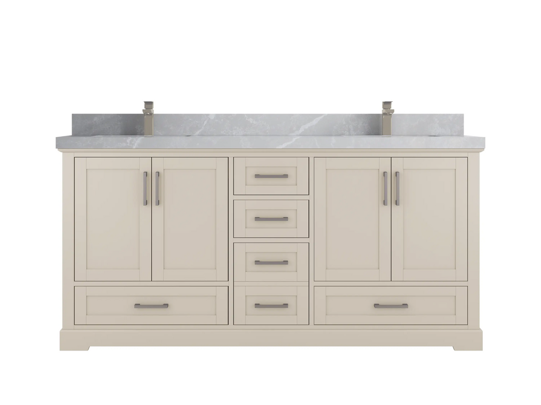 Boston 72 in. W x 22 in. D Double Sink Bathroom Vanity - Willow Bath and Vanity