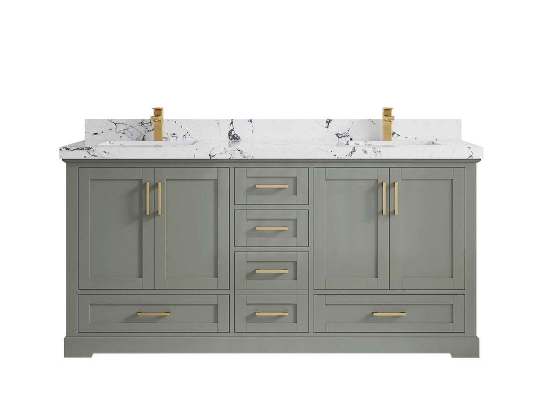 Boston 72 in. W x 22 in. D Double Sink Bathroom Vanity - Willow Bath and Vanity