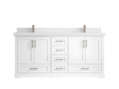 Boston 72 in. W x 22 in. D Double Sink Bathroom Vanity - Willow Bath and Vanity