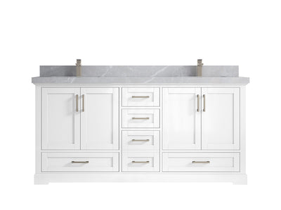 Boston 72 in. W x 22 in. D Double Sink Bathroom Vanity - Willow Bath and Vanity