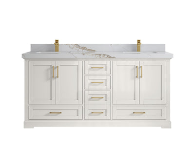 Boston 72 in. W x 22 in. D Double Sink Bathroom Vanity - Willow Bath and Vanity