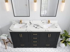 Boston 72 in. W x 22 in. D Double Sink Bathroom Vanity - photo 38