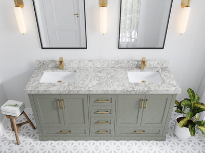 Boston 72 in. W x 22 in. D Double Sink Bathroom Vanity - Willow Bath and Vanity