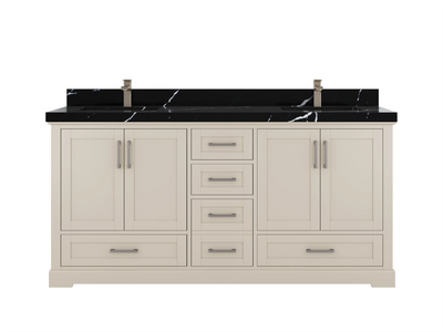 Boston 72 in. W x 22 in. D Double Sink Bathroom Vanity - Willow Bath and Vanity