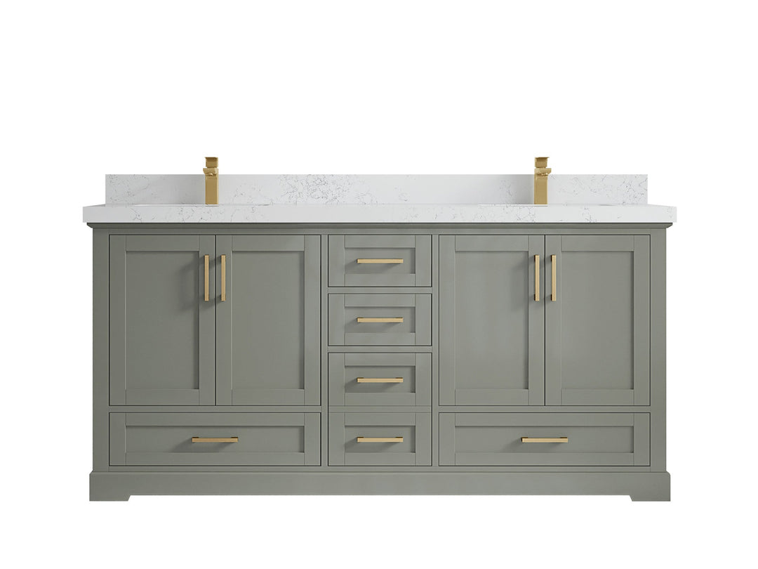 Boston 72 in. W x 22 in. D Double Sink Bathroom Vanity - Willow Bath and Vanity