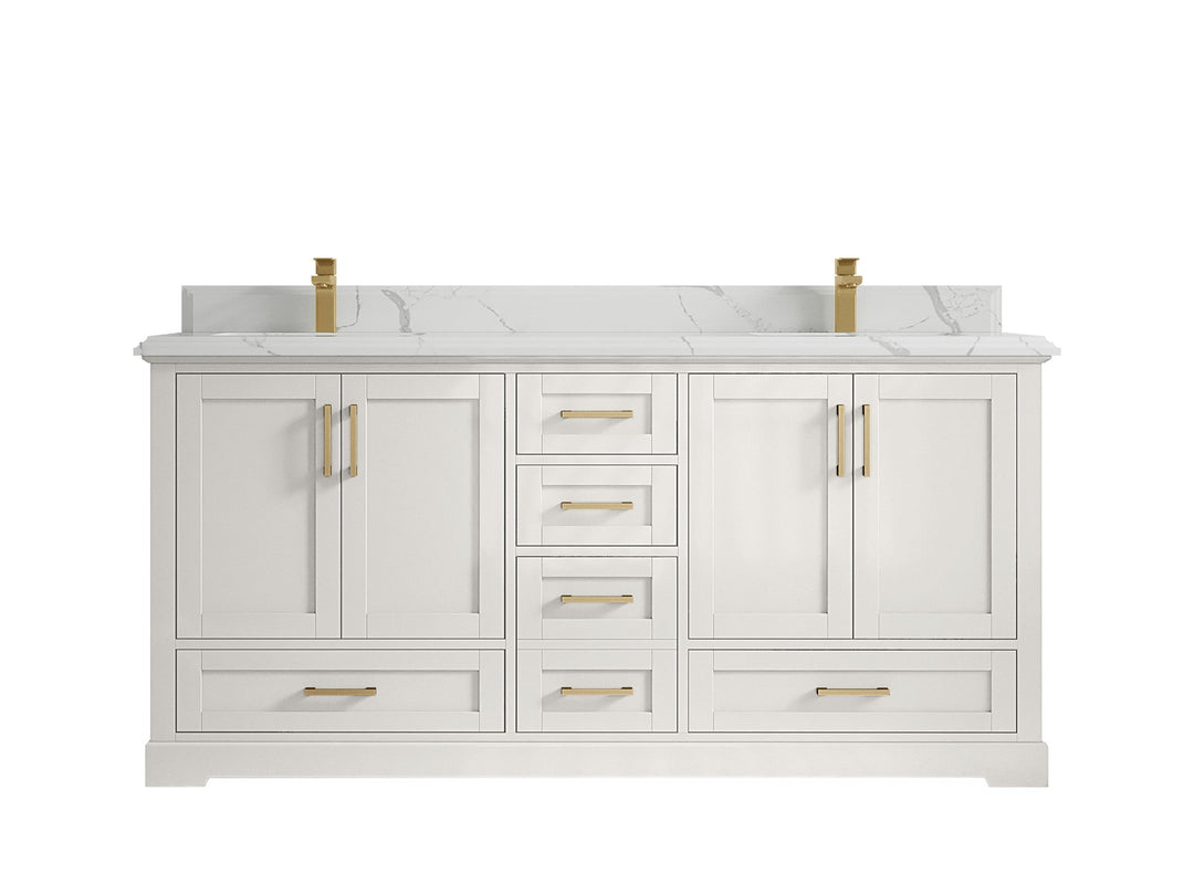 Boston 72 in. W x 22 in. D Double Sink Bathroom Vanity - Willow Bath and Vanity