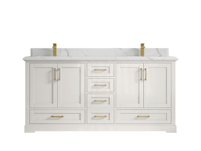 Boston 72 in. W x 22 in. D Double Sink Bathroom Vanity - Willow Bath and Vanity