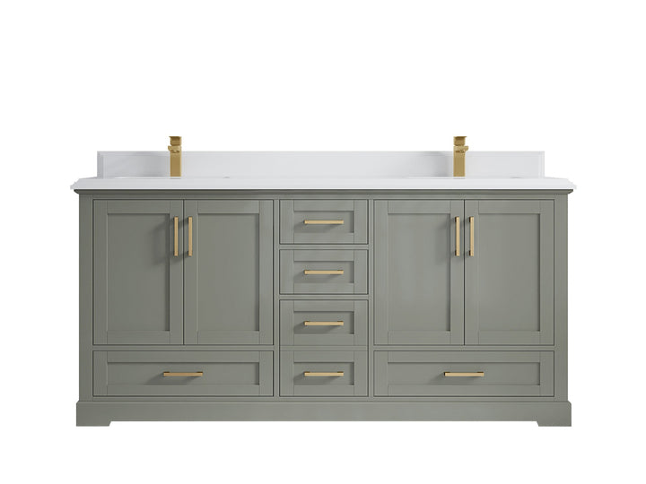Boston 72 in. W x 22 in. D Double Sink Bathroom Vanity - photo 32
