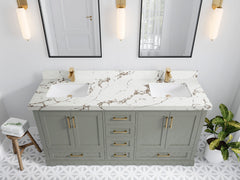 Boston 72 in. W x 22 in. D Double Sink Bathroom Vanity - photo 39