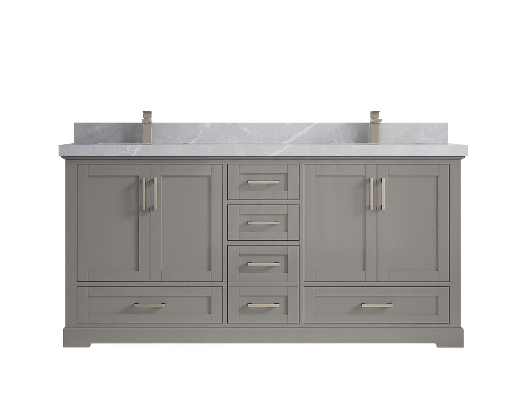 Boston 72 in. W x 22 in. D Double Sink Bathroom Vanity - Willow Bath and Vanity