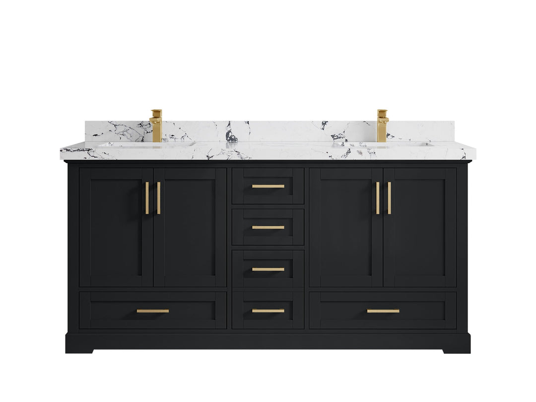 Boston 72 in. W x 22 in. D Double Sink Bathroom Vanity - Willow Bath and Vanity