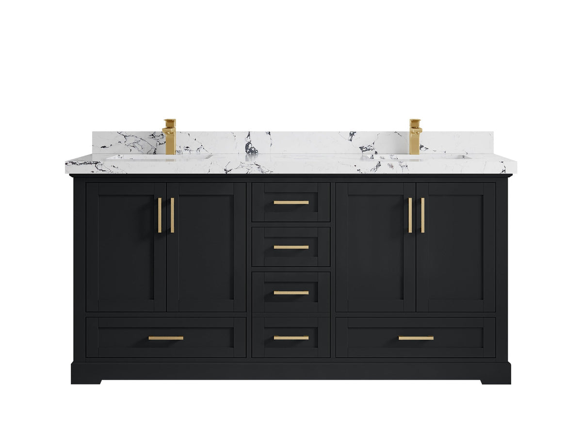 Boston 72 in. W x 22 in. D Double Sink Bathroom Vanity - Willow Bath and Vanity