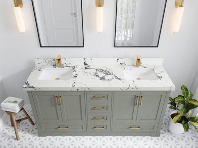 Boston 72 in. W x 22 in. D Double Sink Bathroom Vanity - Willow Bath and Vanity