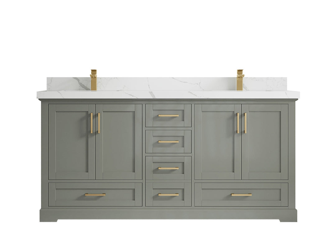 Boston 72 in. W x 22 in. D Double Sink Bathroom Vanity - Willow Bath and Vanity