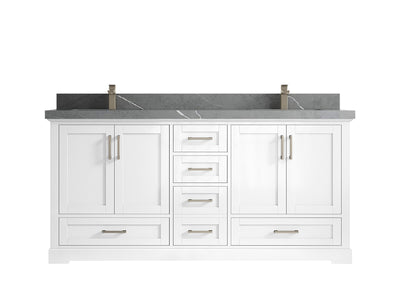 Boston 72 in. W x 22 in. D Double Sink Bathroom Vanity - Willow Bath and Vanity