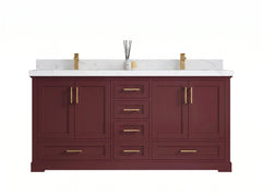 Boston 72 in. W x 22 in. D Double Sink Bathroom Vanity - photo 1