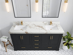 Boston 72 in. W x 22 in. D Double Sink Bathroom Vanity - photo 36