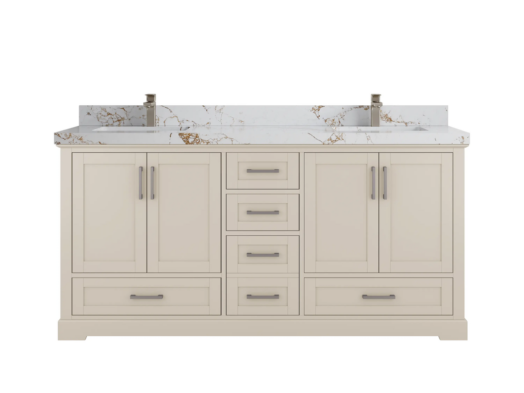 Boston 72 in. W x 22 in. D Double Sink Bathroom Vanity - Willow Bath and Vanity