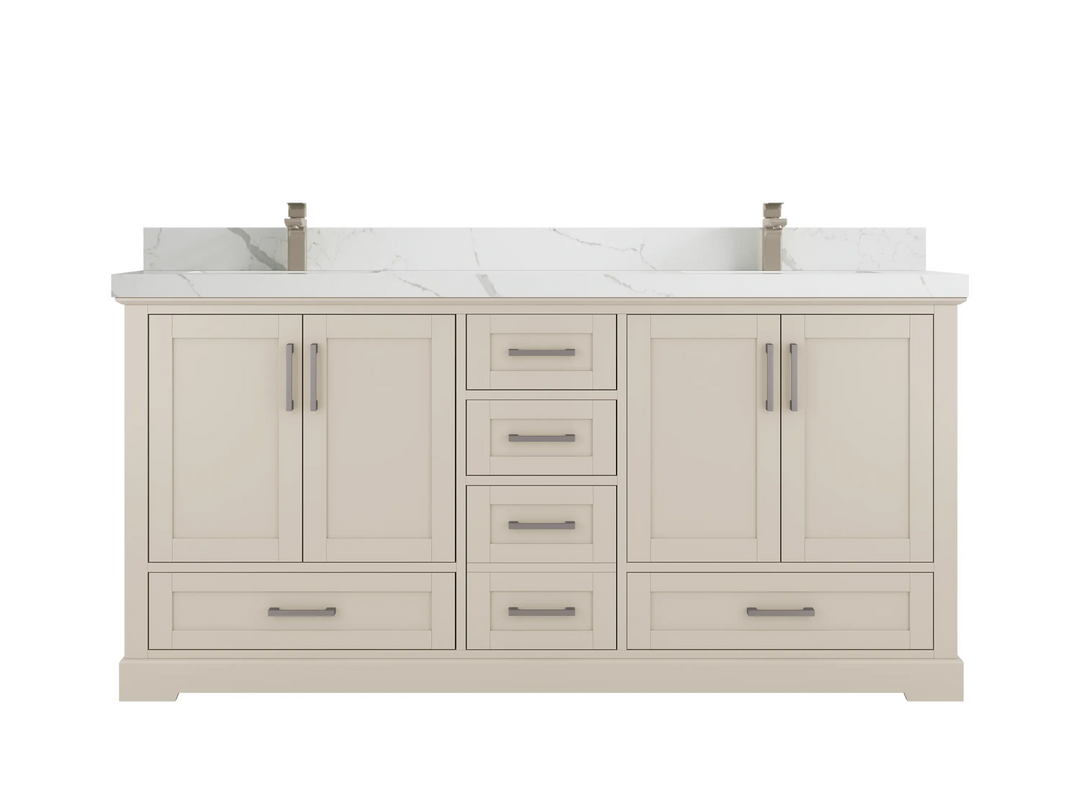 Boston 72 in. W x 22 in. D Double Sink Bathroom Vanity - Willow Bath and Vanity