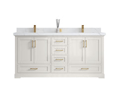 Boston 72 in. W x 22 in. D Double Sink Bathroom Vanity - photo 1
