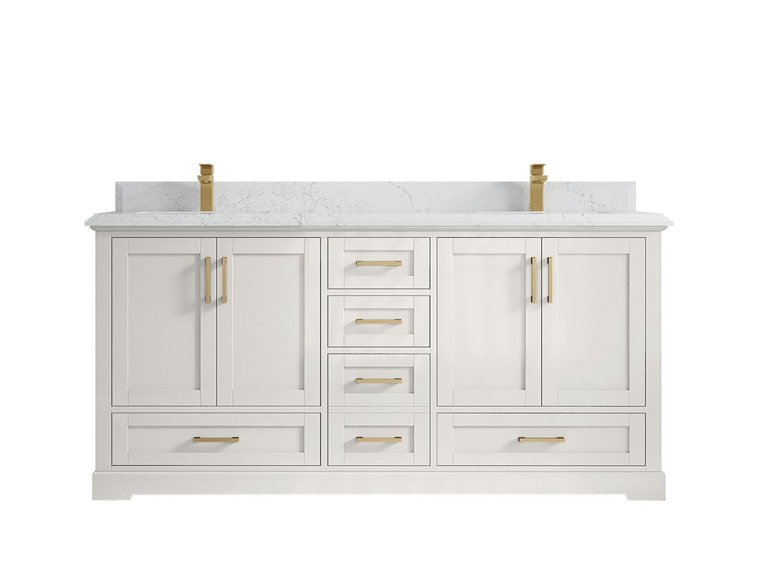 Boston 72 in. W x 22 in. D Double Sink Bathroom Vanity - Willow Bath and Vanity